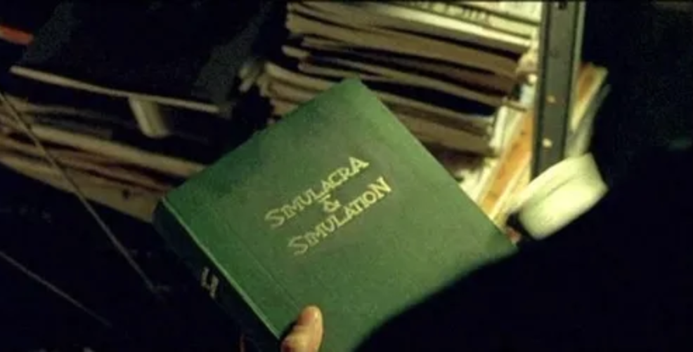 the still of the book from the matrix